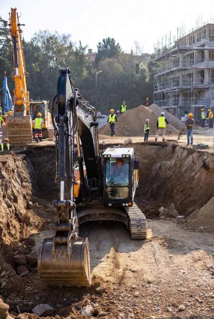Entreprise terrassement, Rouen<br>Entreprise de terrassement connue, Rouen<br>Terrassement avant une construction, Rouen